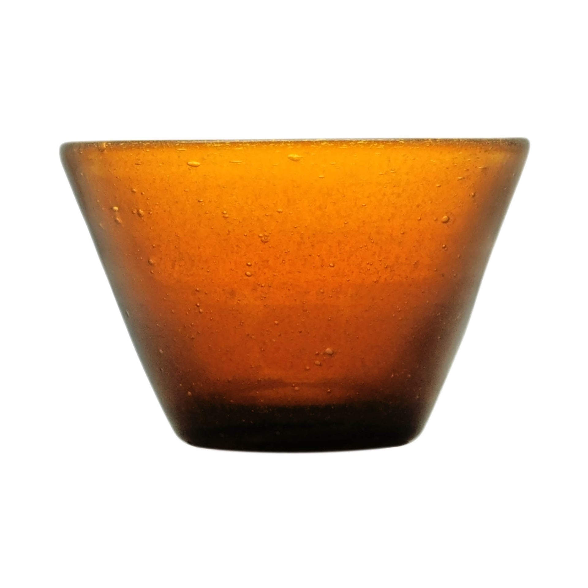 000729 - SMALL BOWL - AMBER - ORIGINAL MEMENTO - MONOCHROME