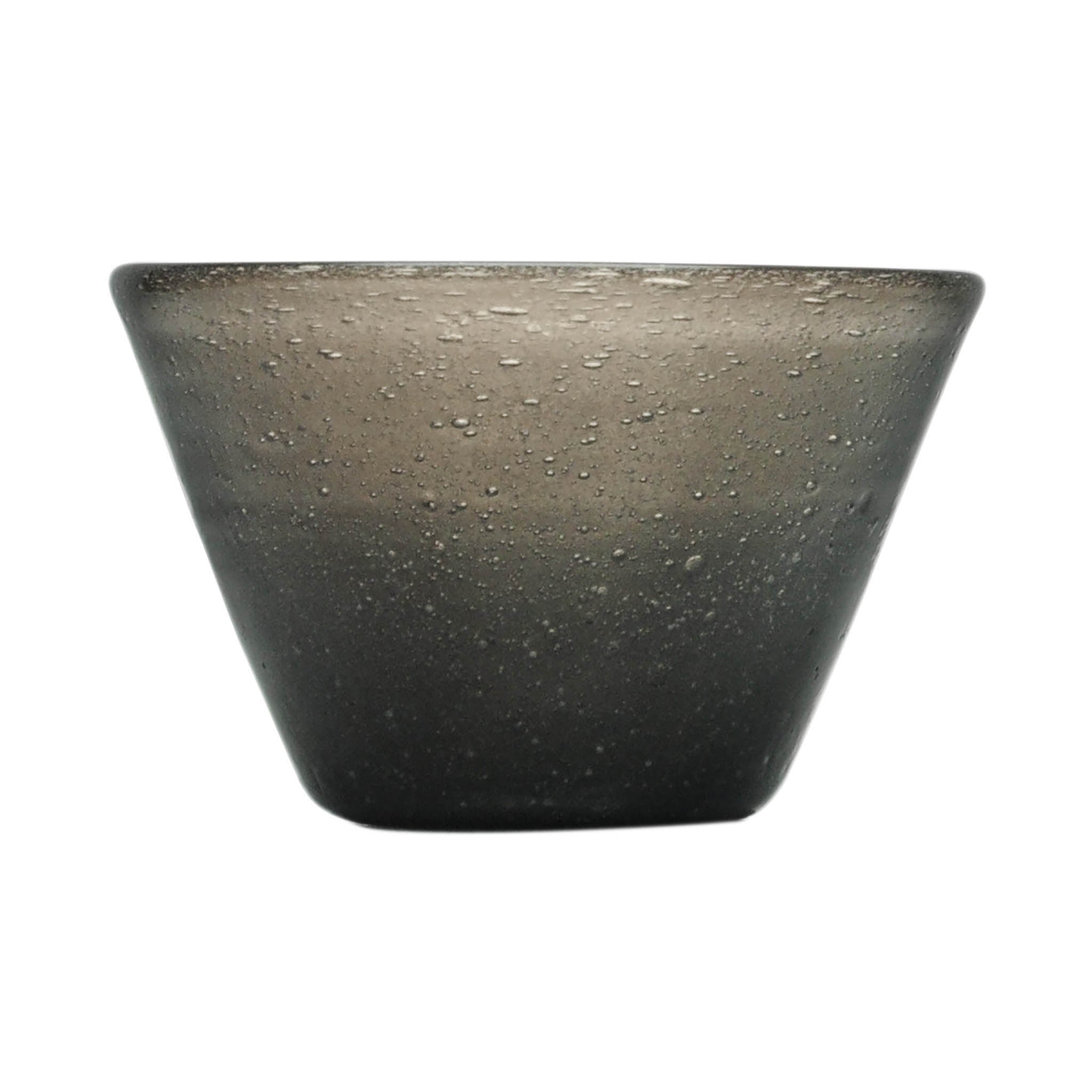 Serafino Zani 000726 - SMALL BOWL - BLACK TRANSP. - MEMENTO ORIGINALE - MONOCHROME