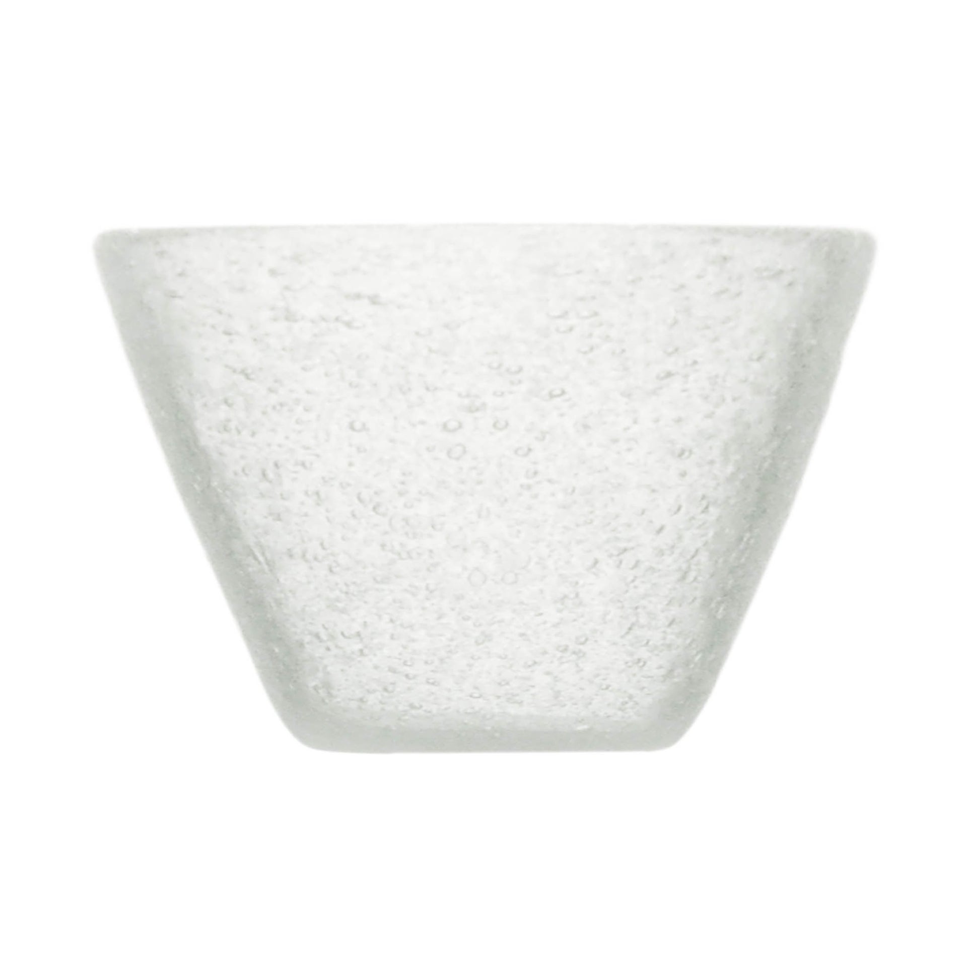 000723 - SMALL BOWL - WHITE TRANSP. - ORIGINAL MEMENTO - MONOCHROME