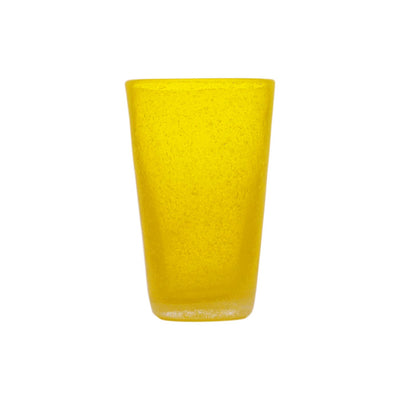 000801 - DRINK GLASS - YELLOW TRANSP. - MEMENTO ORIGINALE - MONOCHROME