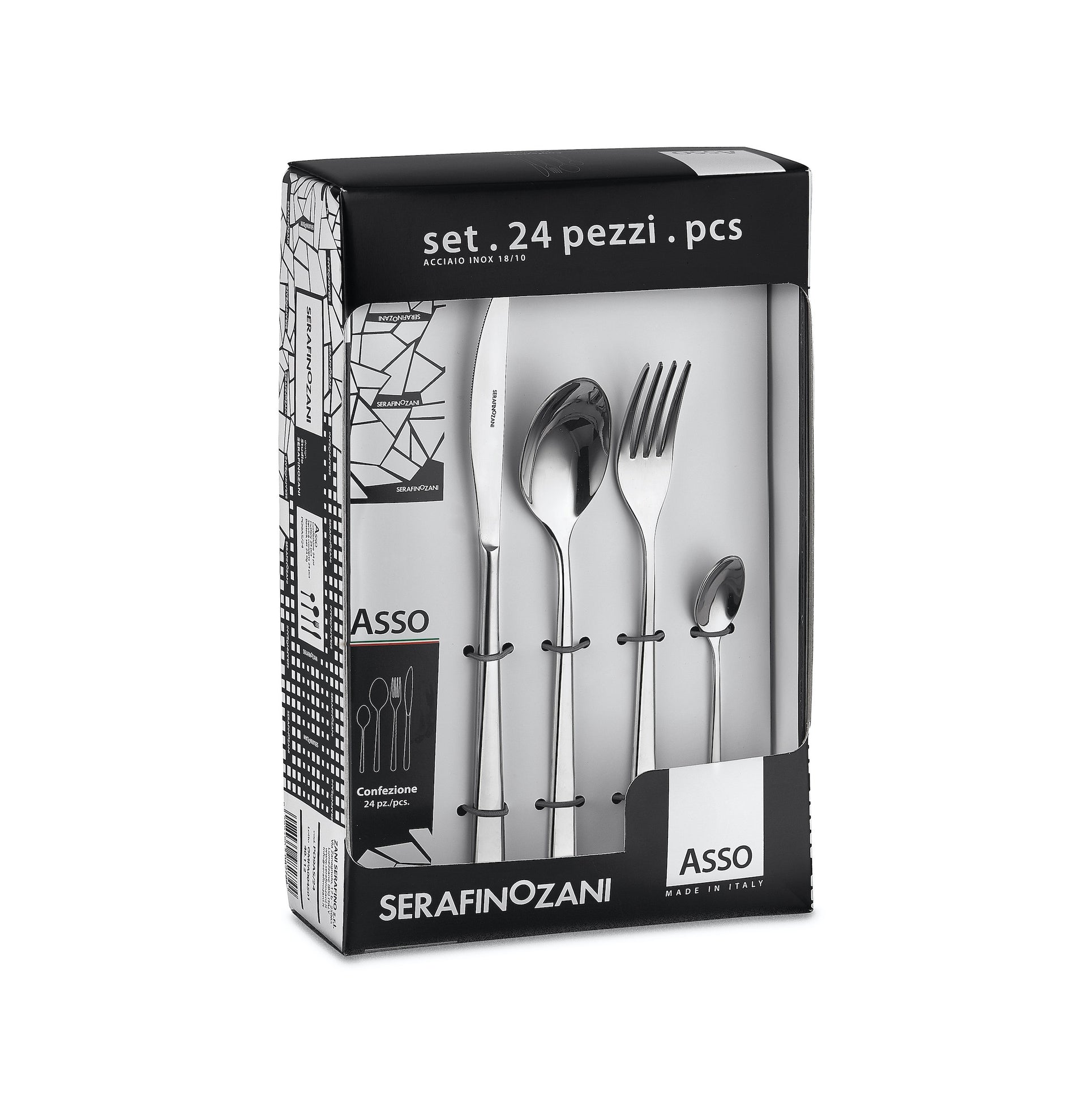 ASSO 24 PIECES • Service for 6 People - SERAFINO ZANI