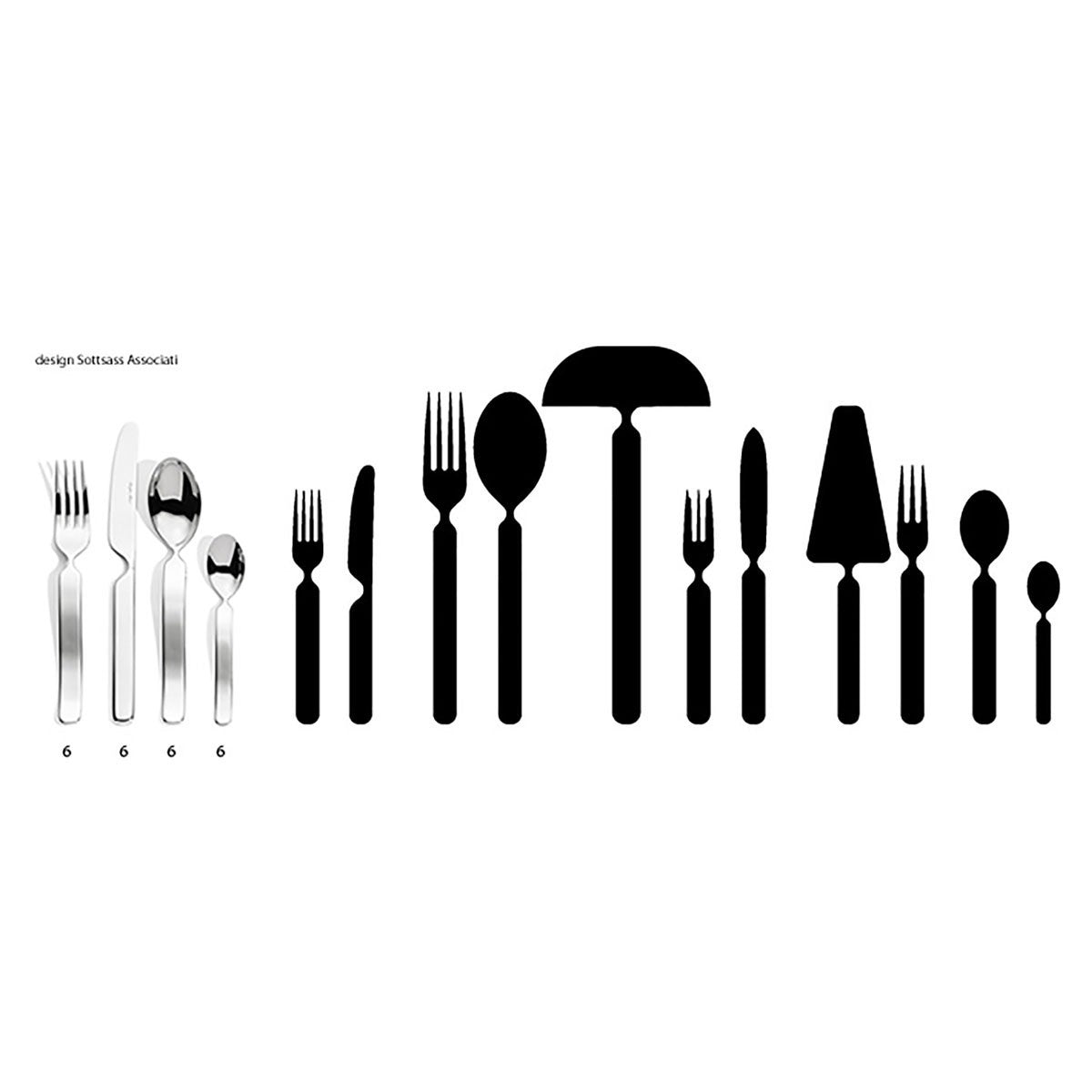 FIVE STARS • 24 piece set - SERAFINO ZANI