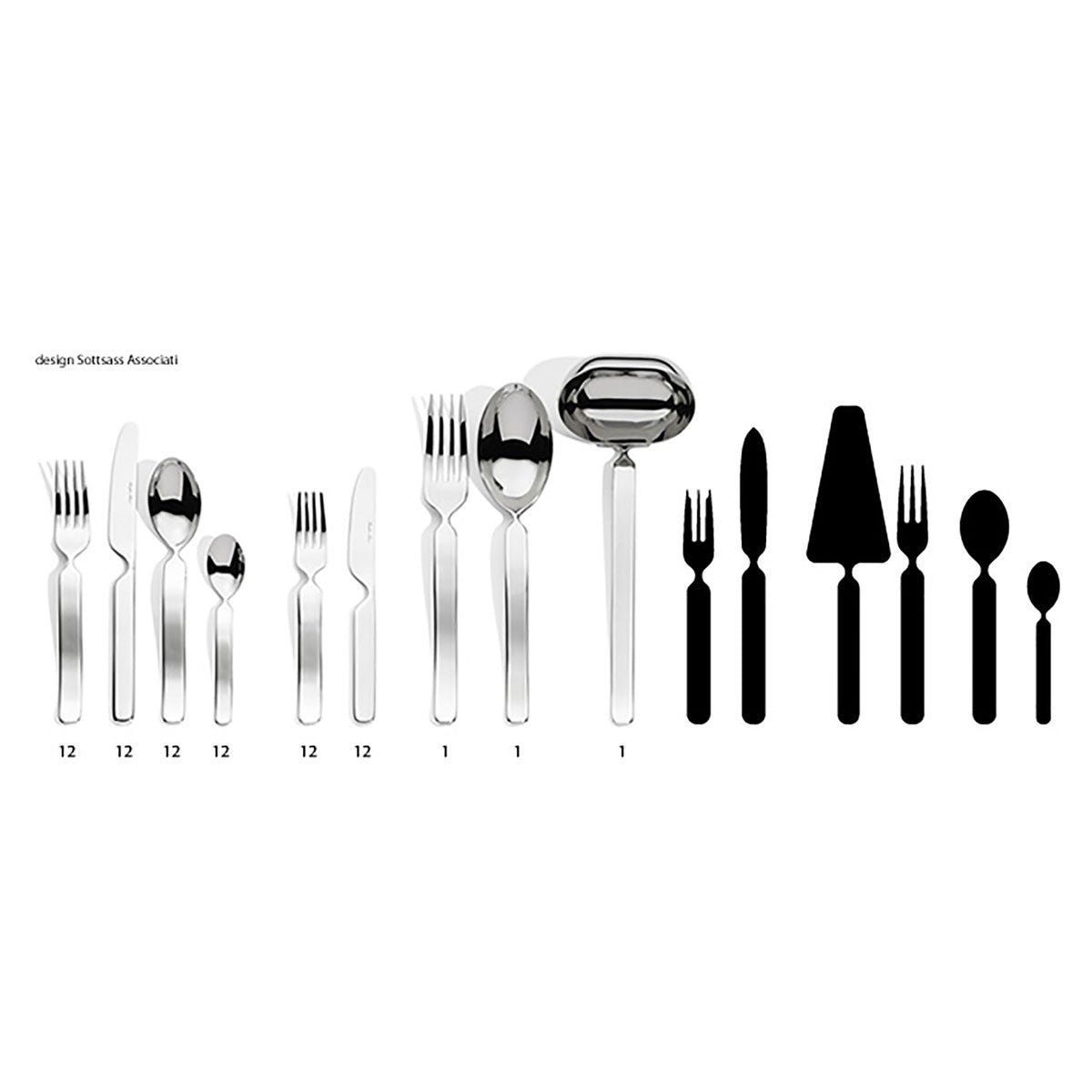 FIVE STARS • 75 piece set - SERAFINO ZANI