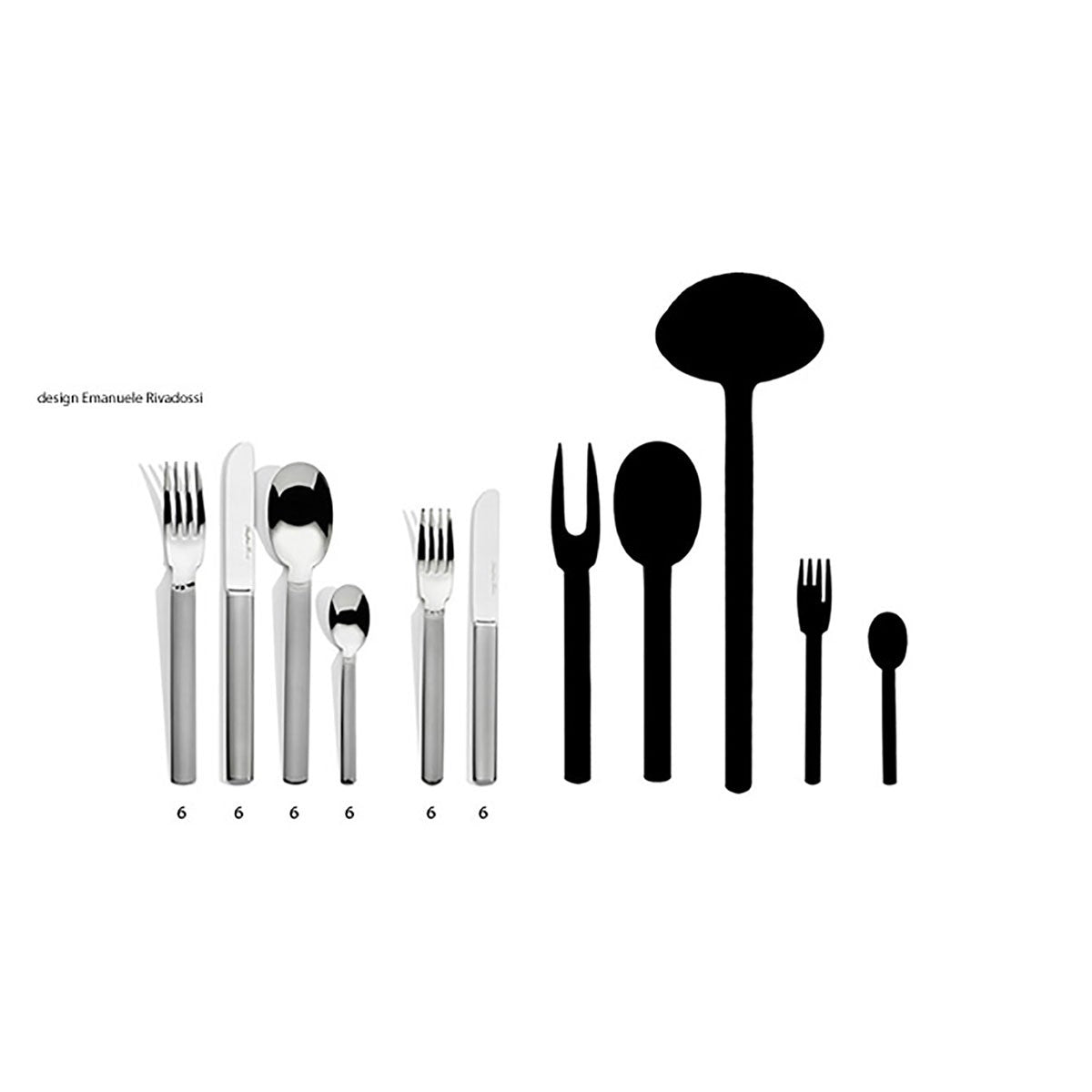 SANDBLASTED LUBENICE • 36 Piece Set - SERAFINO ZANI