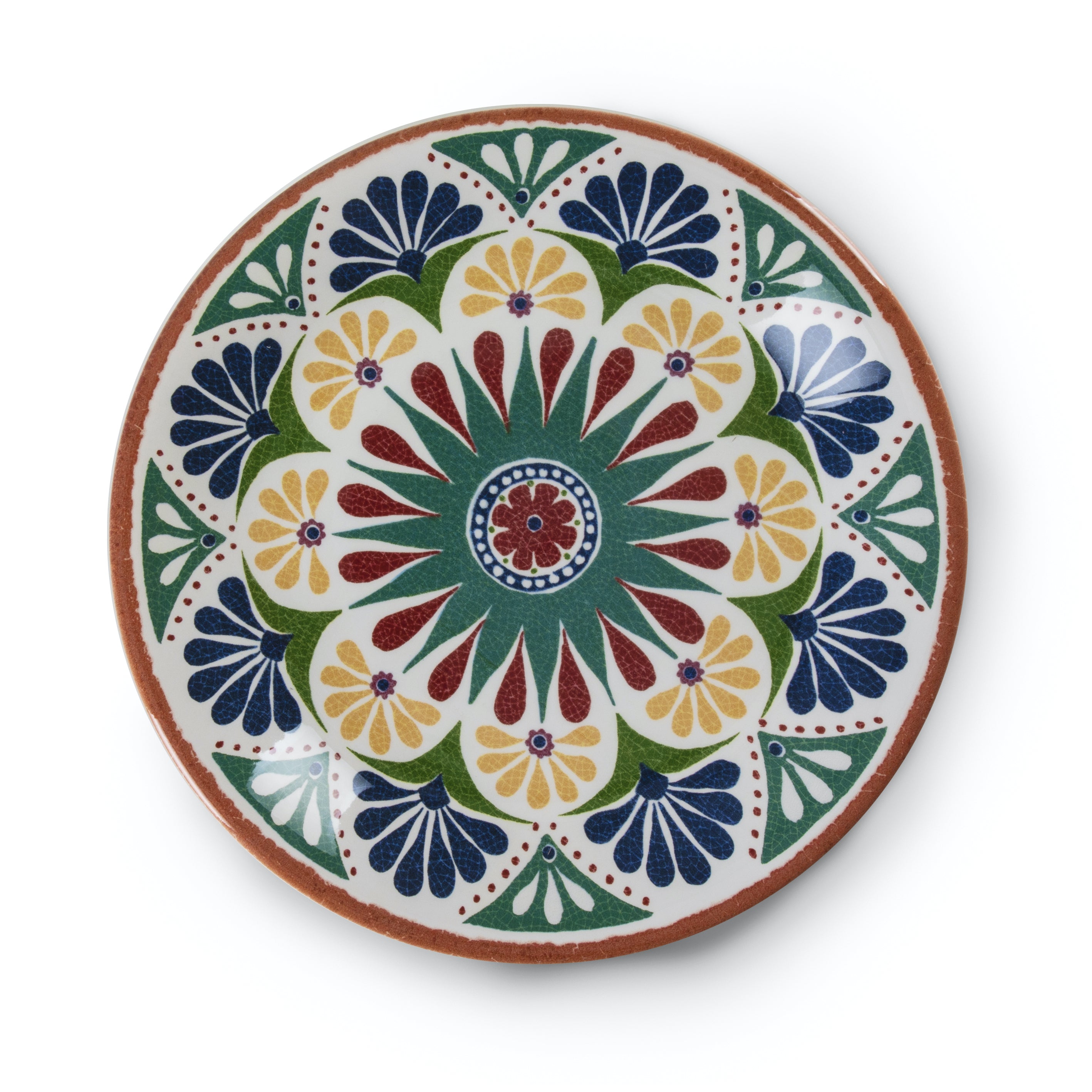 Zani Serafino Set 2 Piatti Fondi Havana Blue – Melamina Diametro 20,4 Cm – Lavastoviglie