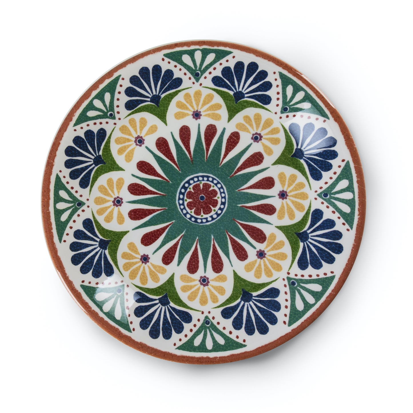 Ceramica PORTO FLAT PLATE, HAND PAINTED