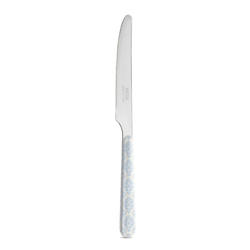 Coltello Tavola - Damascato Azzurro Avorio BD14041LCA