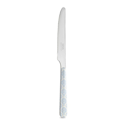 Coltello Tavola - Damascato Azzurro Avorio BD14041LCA