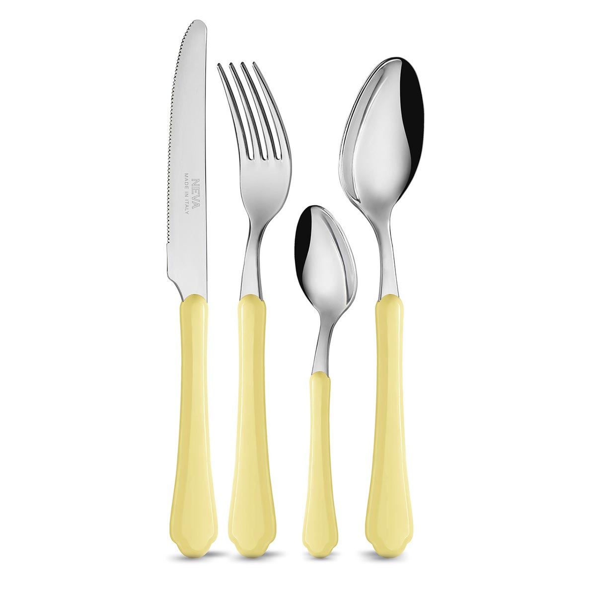 Couverts Romantiques - Dusty Yellow - Coffret de 24 pièces - NEVA Creative Cutlery