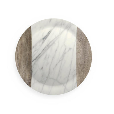 Round Carrara tray