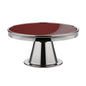 TUAREG - RED GLASS STAND WITH PLATE - SERAFINO ZANI