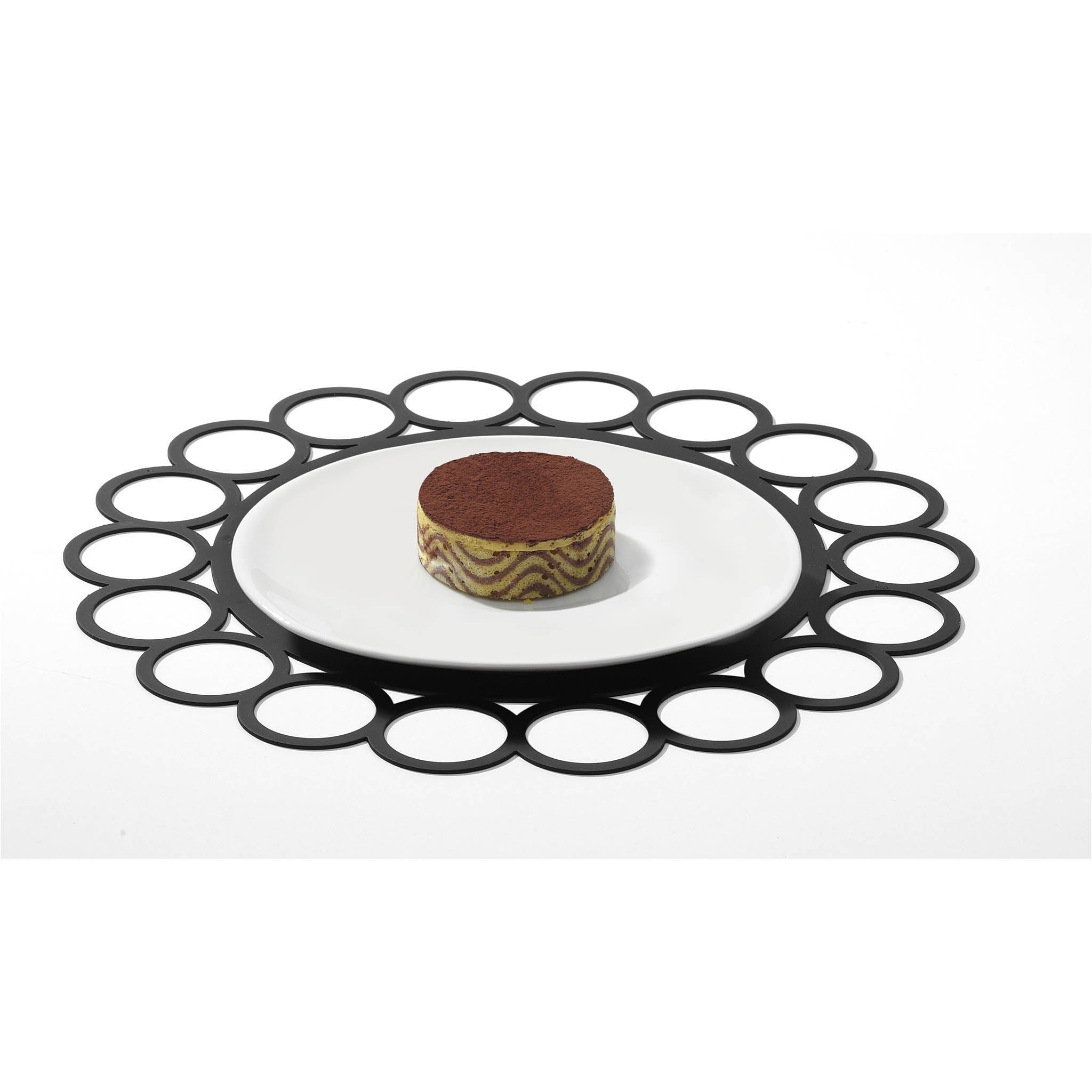 GIOCOROTONDO - SOTTOPIATTO NERO - SERAFINO ZANI