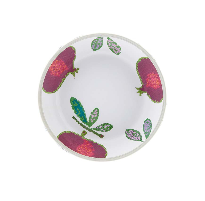 Pomegranate soup plate - pack. 2 pcs