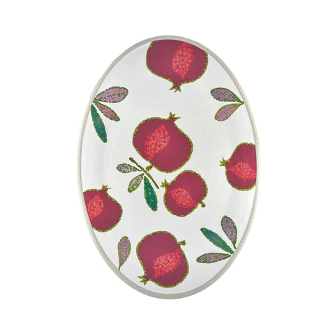 Large Oval Pomegranate Tray