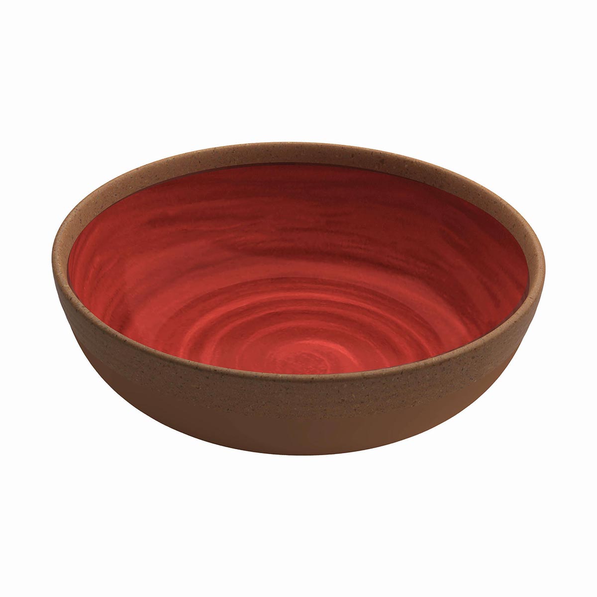 Natural Red Soup Plate