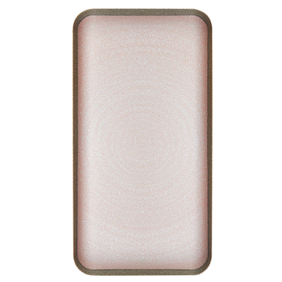 Grand plateau rectangulaire rose Rena