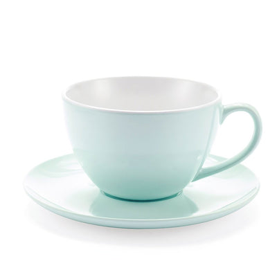 Jumbo Mug Azzurra - tazza con piattino