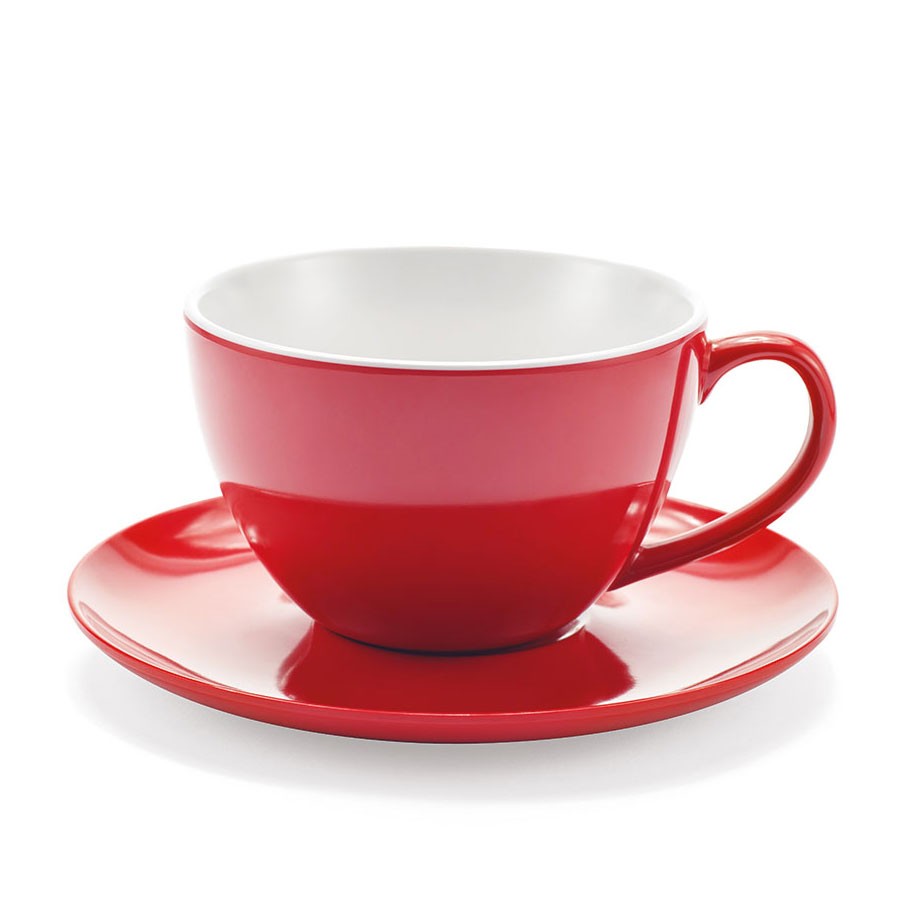 Jumbo Mug Rossa - tazza con piattino