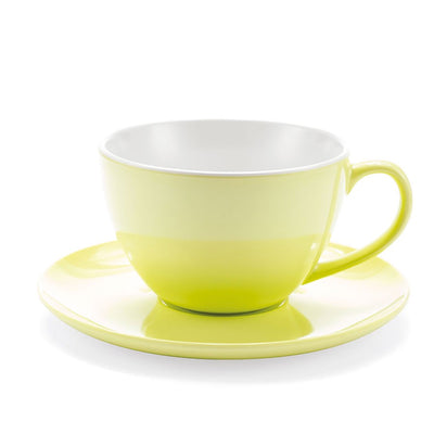 Jumbo Mug Green - cup with saucer