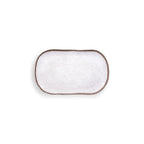 Touch-MeL Vassoio rettangolare medio Terrae Bianco 26 × 15,5 cm