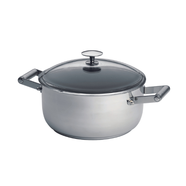 CASSEROLE VICKERS ø 24 cm • avec couvercle - SERAFINO ZANI