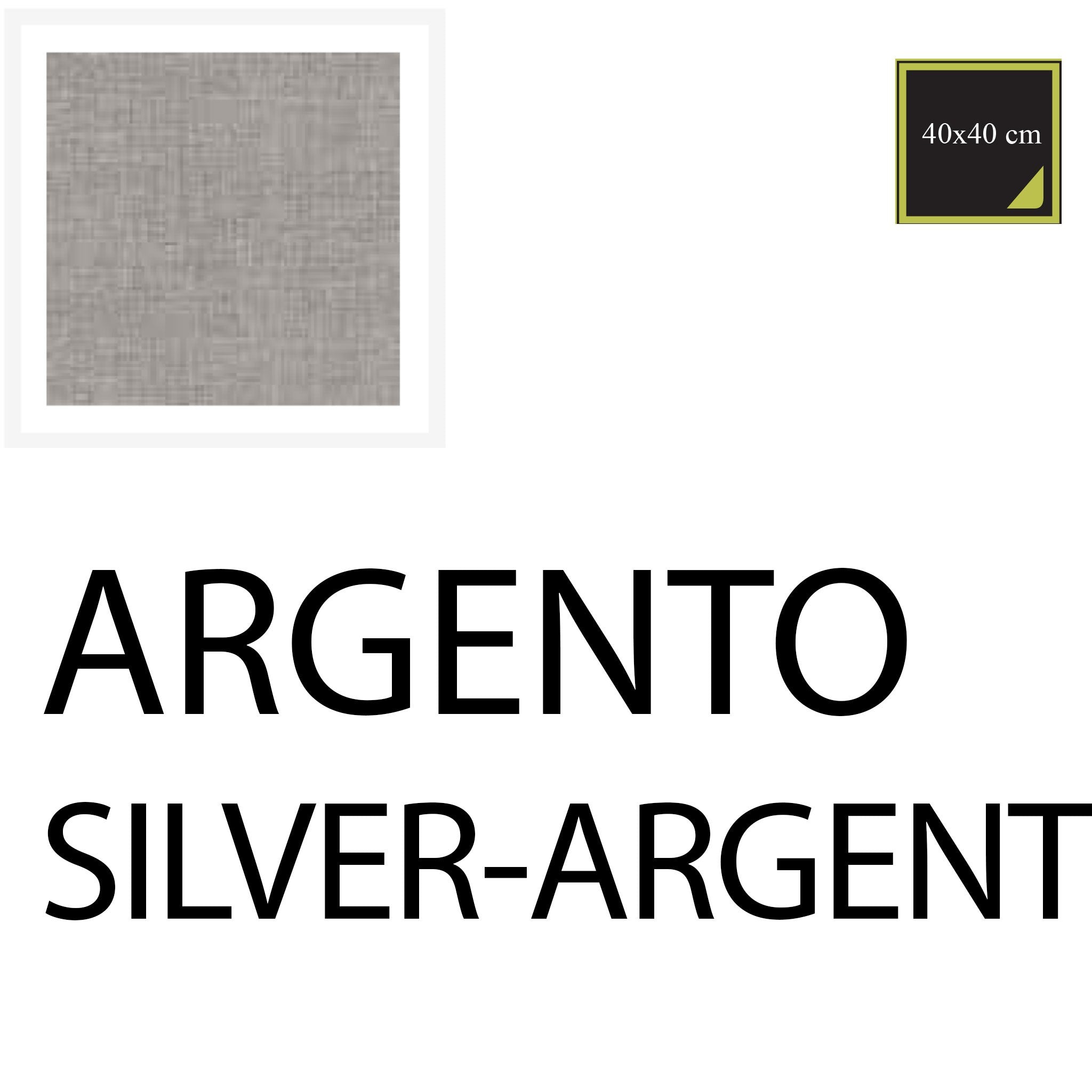 Serafino Zani Tovagliolo 40x40 cm - 20pz Argento