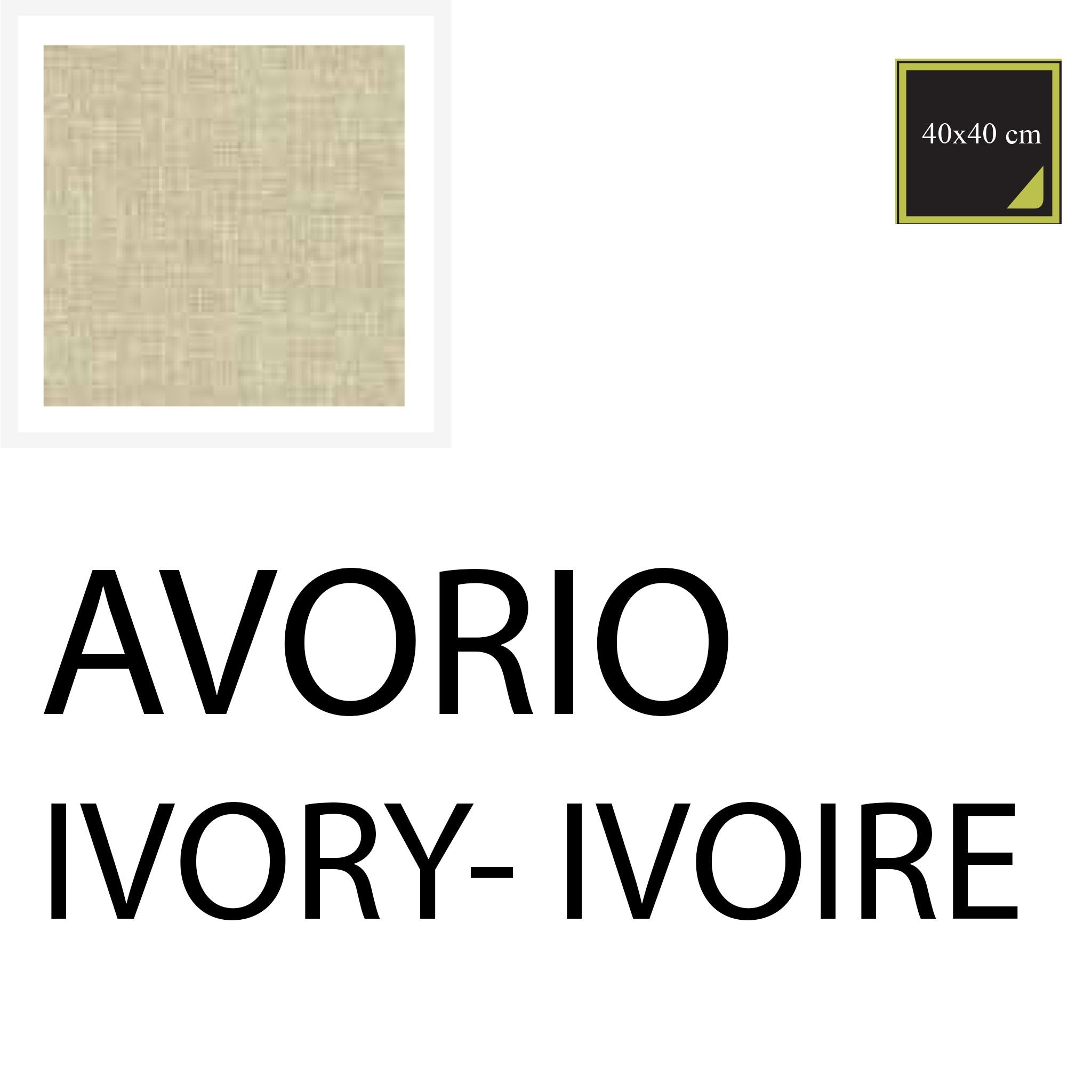 TOVAGLIOLO 40x40 cm 20 PZ- AVORIO - COTTON ONE
