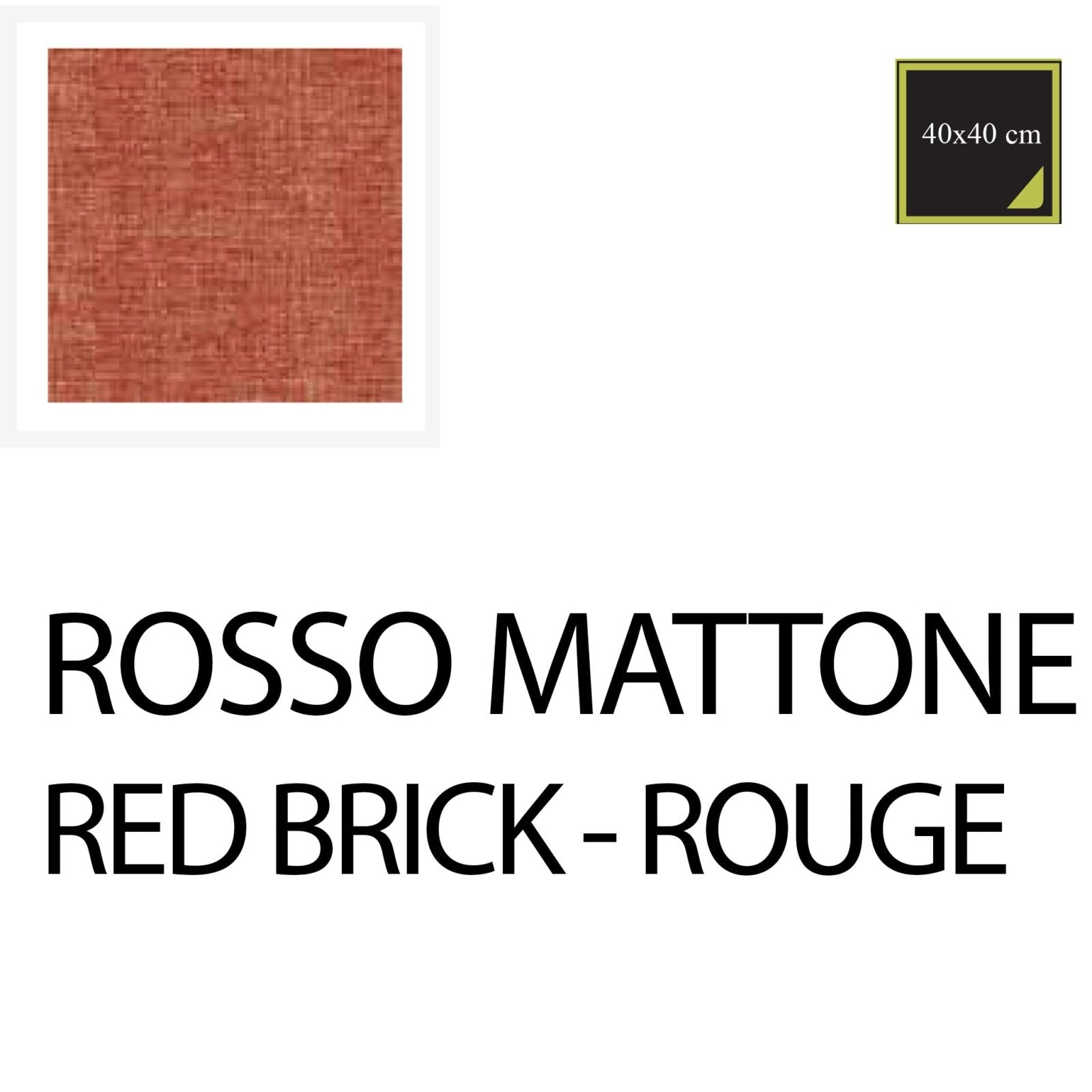 Serafino Zani Tovagliolo 40x40 cm - 20pz Rosso Mattone