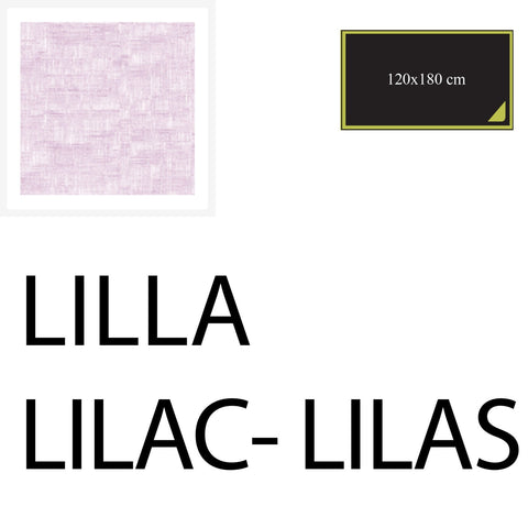 Lilac tablecloth 180x120 cm