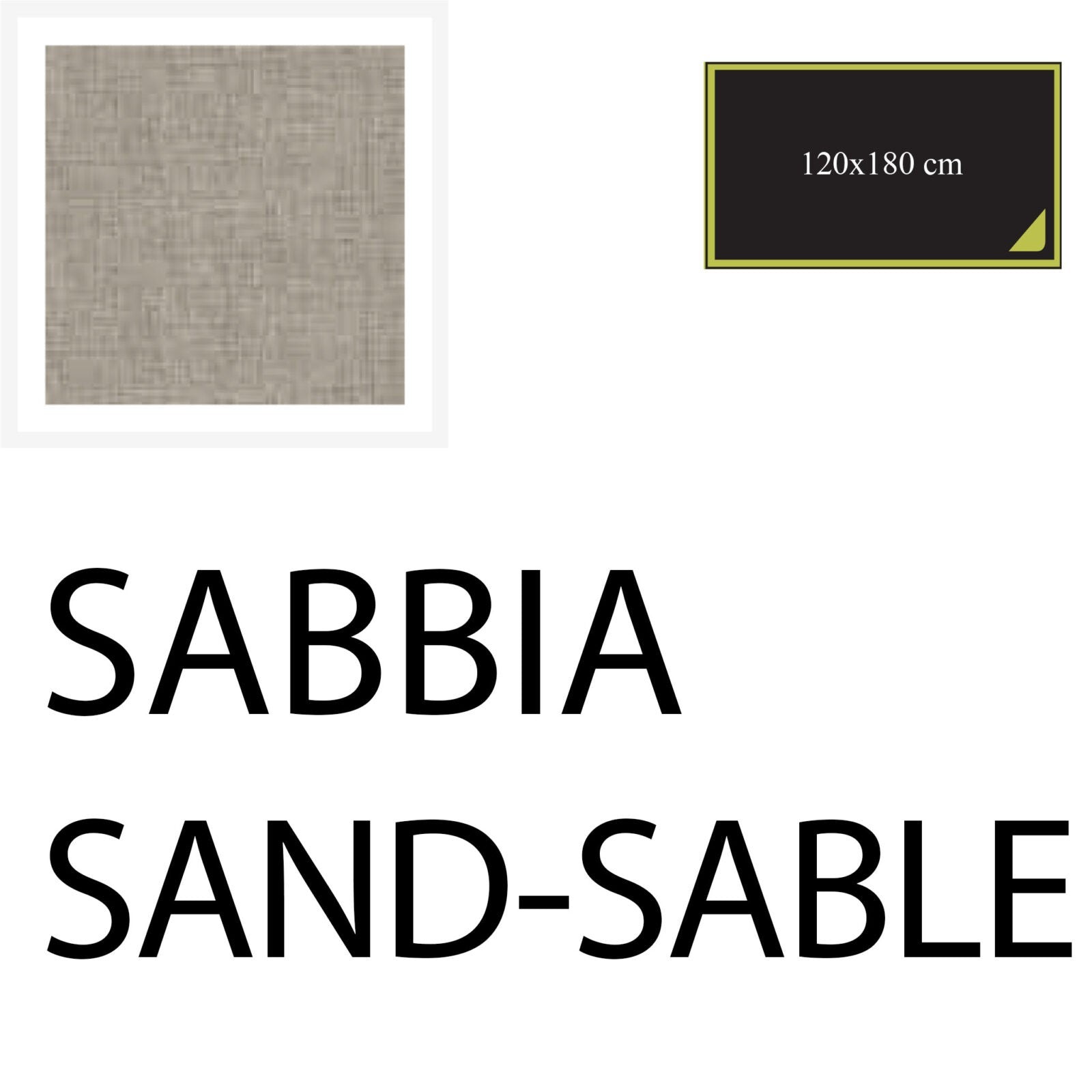 TOVAGLIA 180x120 cm - SABBIA - COTTON-ONE