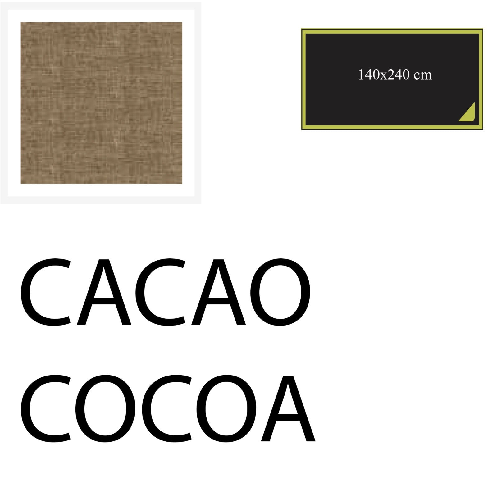 TOVAGLIA 240x140 cm - CACAO - COTTON-ONE
