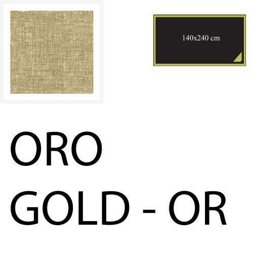TOVAGLIA 240x140 cm - ORO - COTTON-ONE