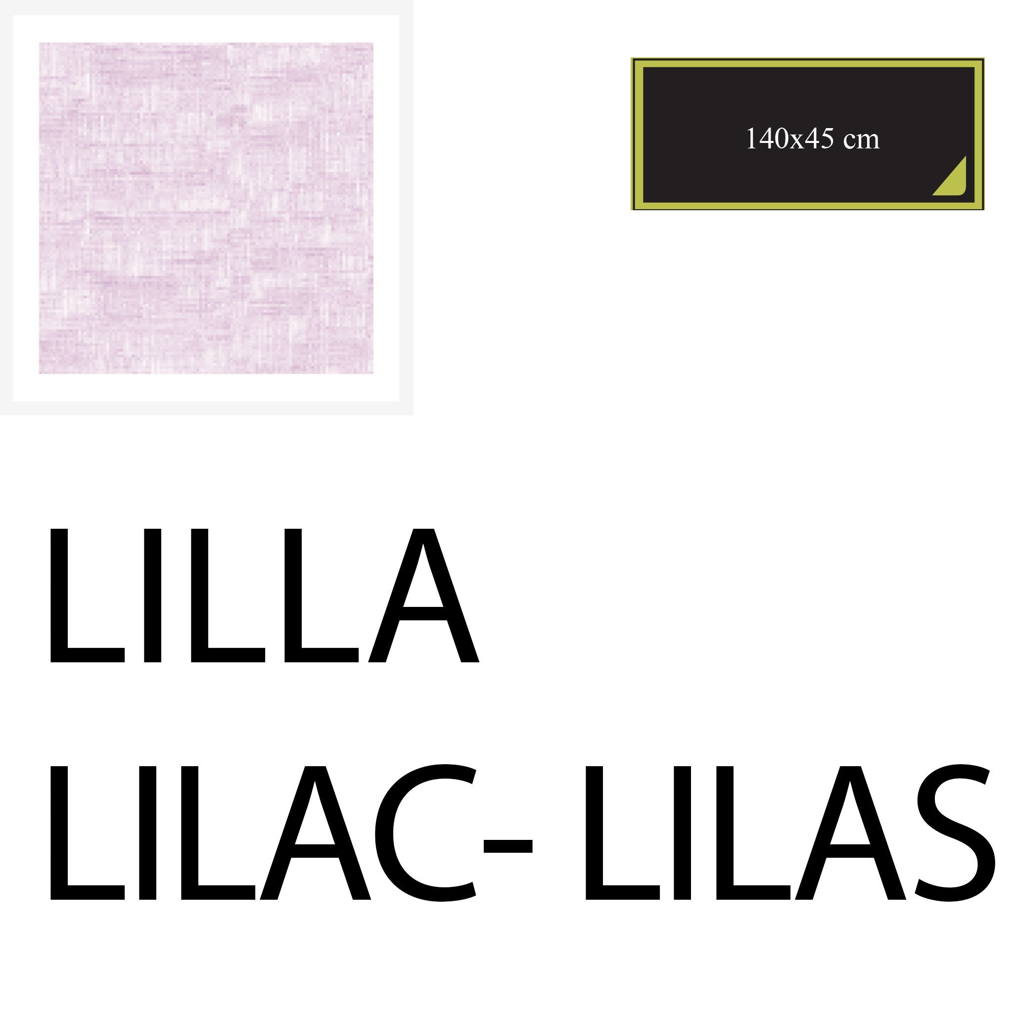 RUNNER 140X45 cm 2 PZ - LILLA - COTTON-ONE