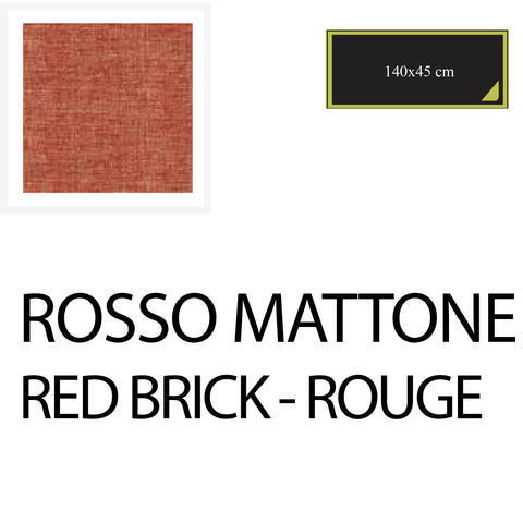 Runner 140X45 cm - 2pz  Rosso Mattone
