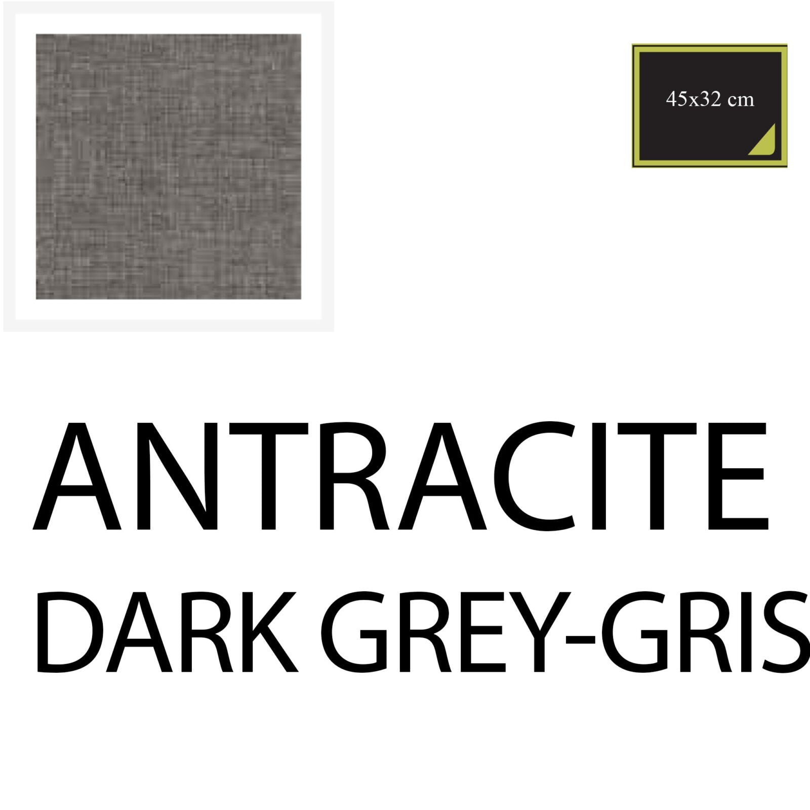 AMERICANA 45x33 cm 10 PZ - ANTRACITE - COTTON-ONE