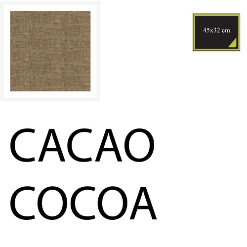 PLACEMAT 45x33 cm 10 PC - COCOA - COTTON-ONE