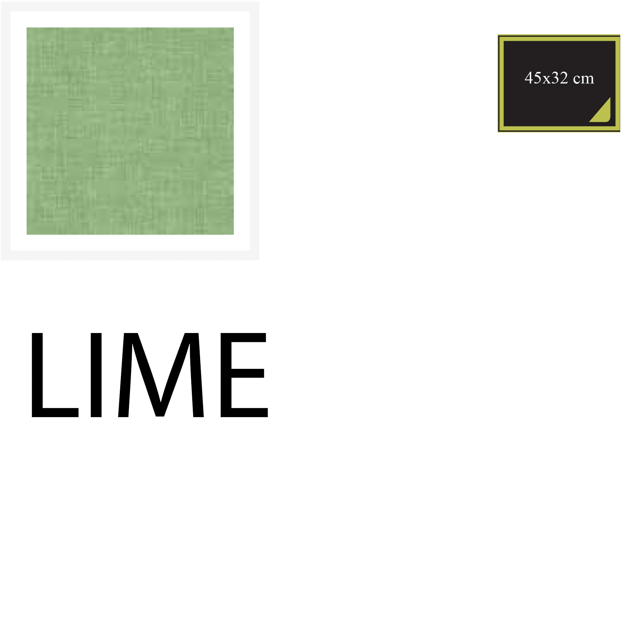 AMERICANA 45x33 cm 10 PZ - LIME - COTTON-ONE