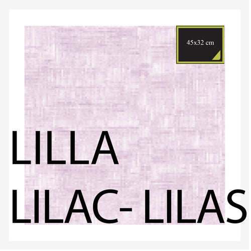 PLACEMAT 45x33 cm 10 PC - LILAC - COTTON-ONE