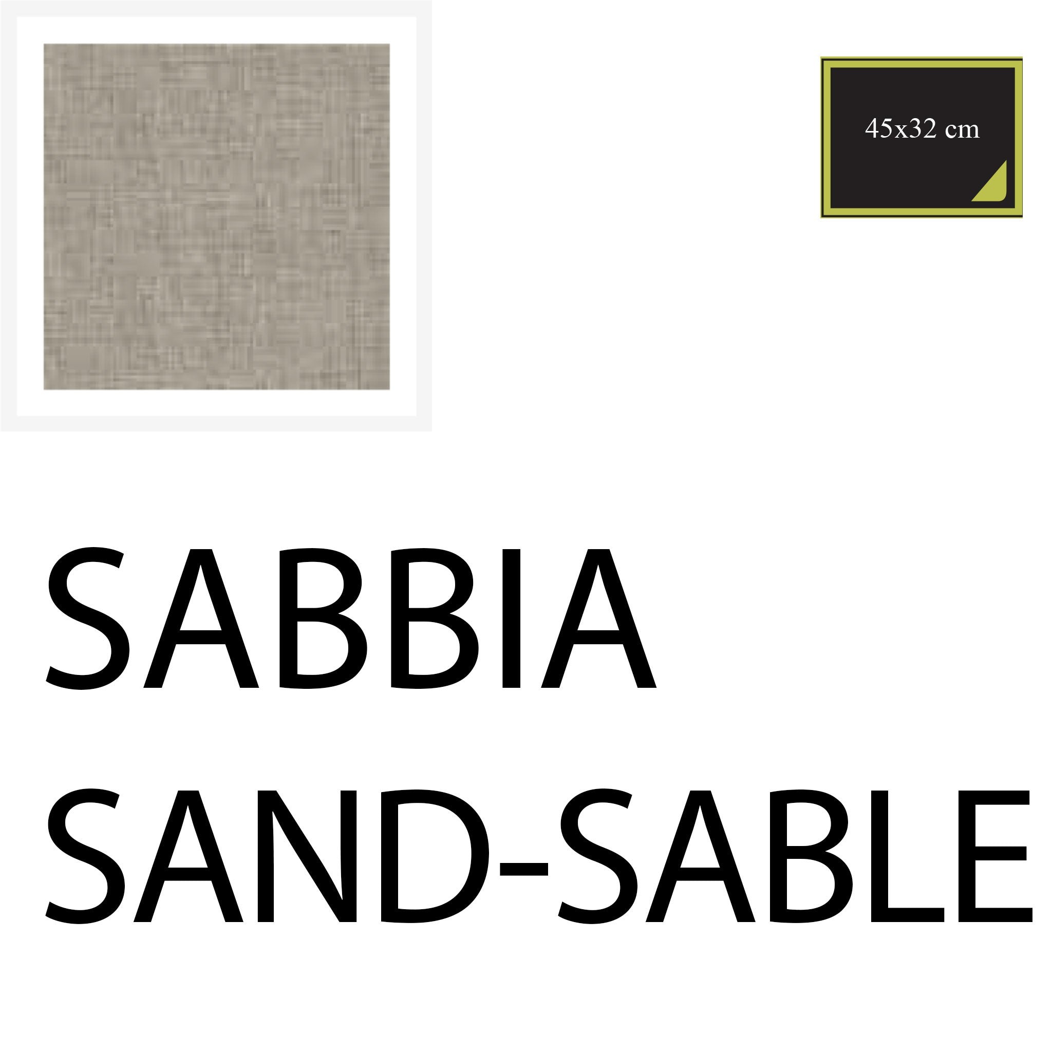 AMERICANA 45x33 cm 10 PZ - SABBIA - COTTON-ONE