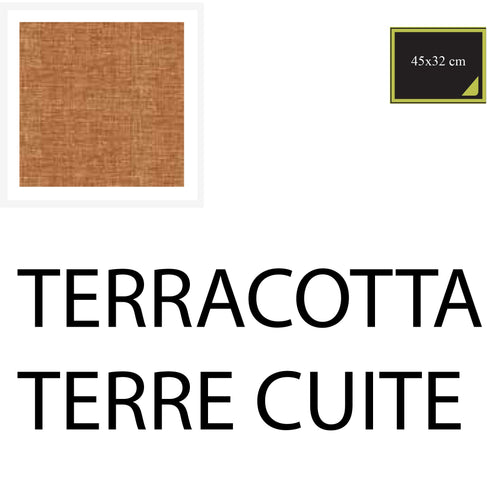 PLACEMAT 45x33 cm 10 PC - TERRACOTTA - COTTON-ONE