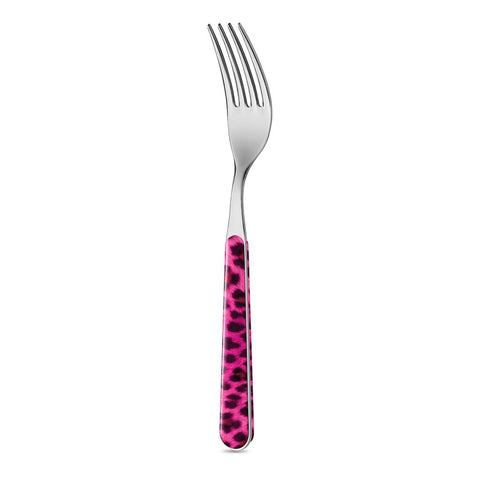 6 Forchette Tavola - Animalier Leopardato Rosa BD14002P
