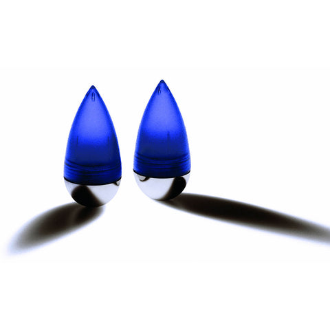MENHIR - paire de salière inclinable, Bleu - SERAFINO ZANI