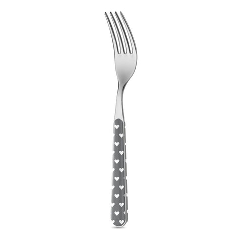 6 Table Forks - Grey Hearts BD14060DG