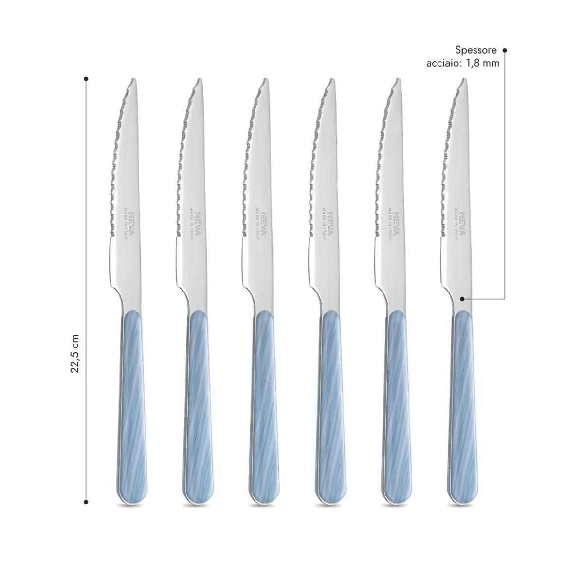6 Coltelli Bistecca - Abete Azzurro BD15500LC