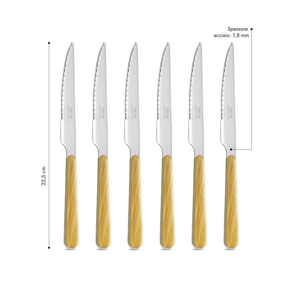 6 Coltelli Bistecca - Abete Giallo BD15500Y