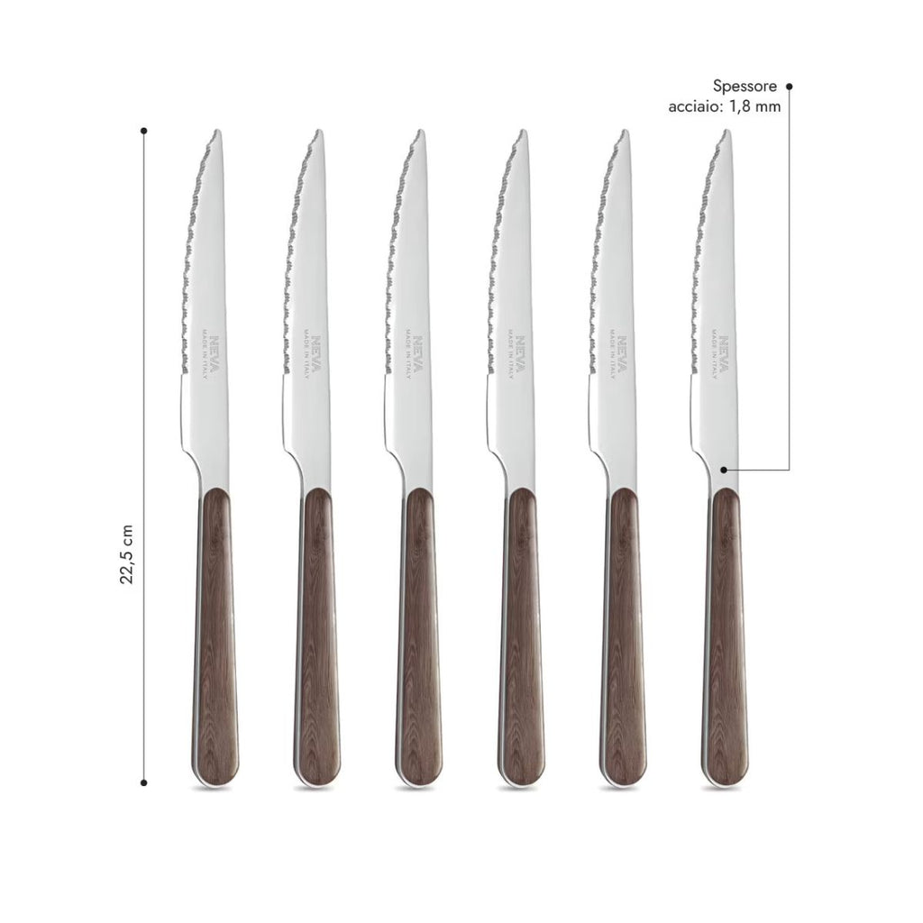 6 Coltelli Bistecca - Acacia BD15005