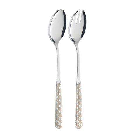 Salad Pair - Dove Grey Daisies BD14043T