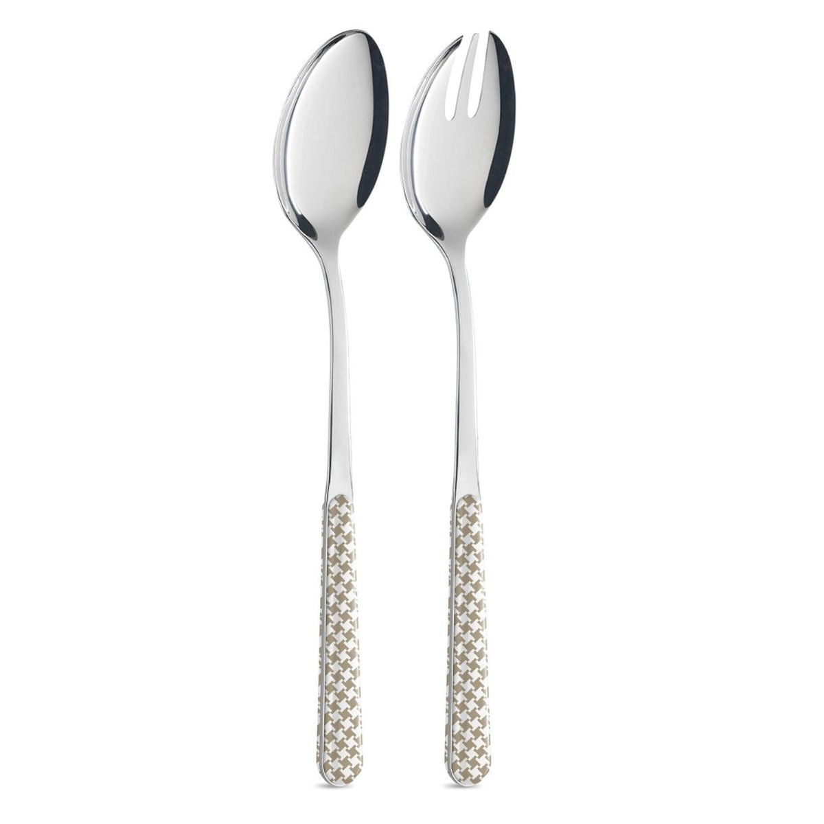 Coppia Insalata - Pied de Poule Tortora BD14016T