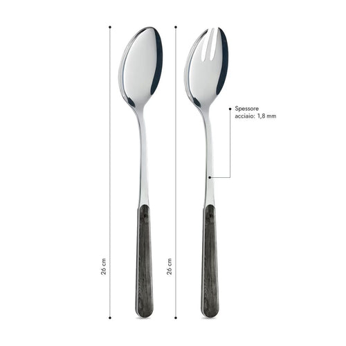 Coppia Insalata - Pino Antracite BD15004