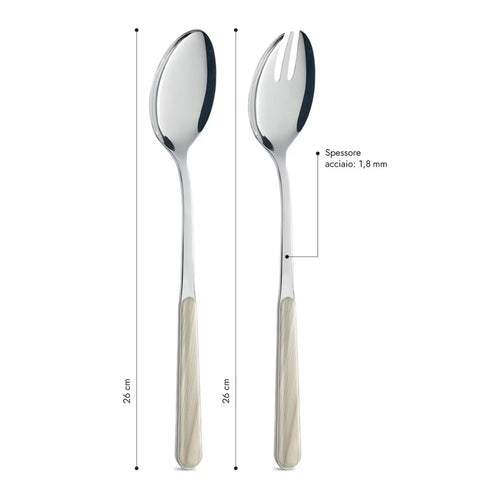 Coppia Insalata - Abete Avorio BD15500AV